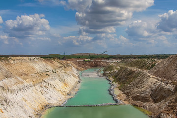 Clay quarry near the town of Pogohy