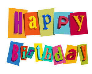 Happy Birthday greeting card