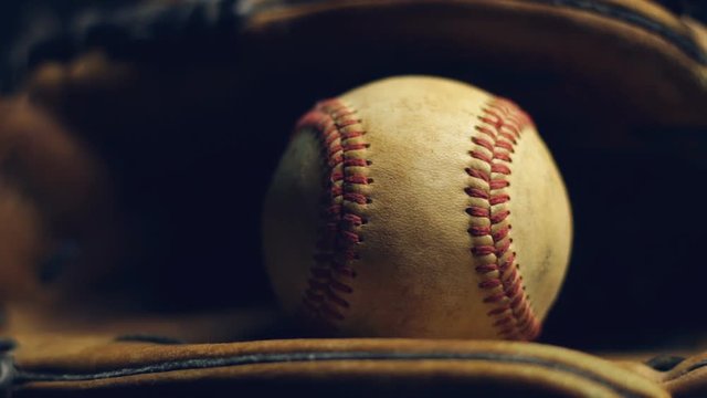 Baseball Glove With Ball