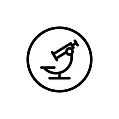Microscope flat icon