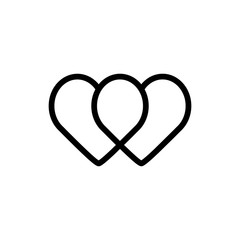 Fototapeta premium Heart flat icon