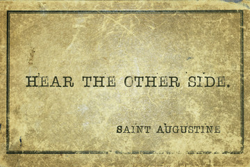 hear others Saint Augustine