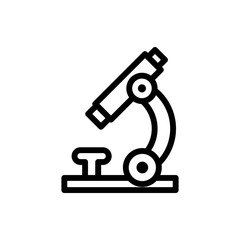 Microscope flat icon