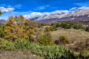 View of Maiella mountain