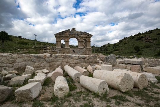 Sar antique city from Saimbeyli, Adana in Turkey