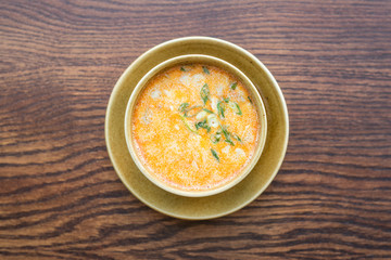 hot Tom yum soup in Cup