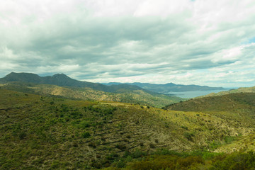 Fototapeta na wymiar Natural landscape of the Cap de Creus Park, in the province of Gerona