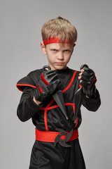 Little ninja with kunai © Denys Kurbatov