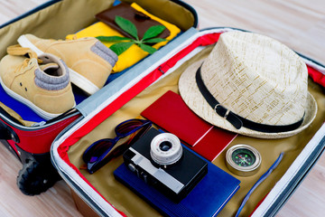 Full packed suitcase