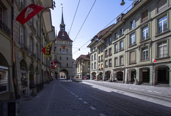 City center of Bern, Switzerland