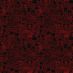 Black Friday Seamless Pattern