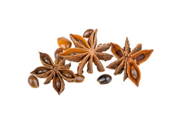 anise isolated on white background