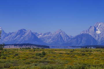 Yellowstone-Nationalpark und die geothermalen Quellen in den Vereinigten Staaten