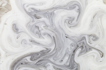 Obraz premium Closeup abstract color mixing of acrylic for use as background. Acrylic texture with marble pattern 