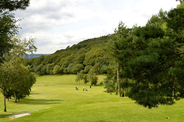 Fototapeta na wymiar Glossop golf course in Derbyshire