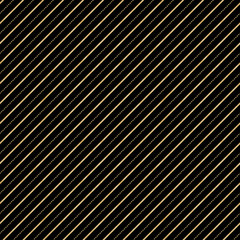 Diagonal Stripe Gold Foil and Black Pattern