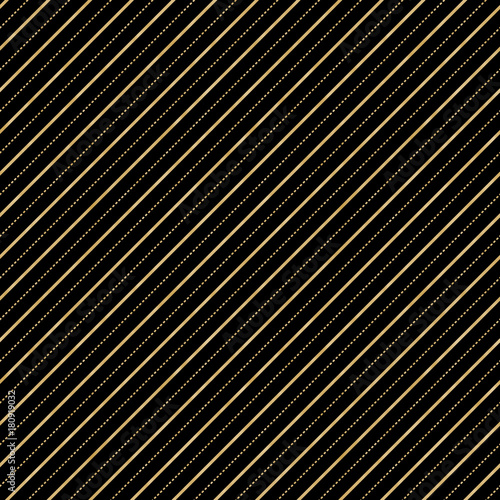 "Diagonal Stripe Gold Foil and Black Pattern" Stockfotos und