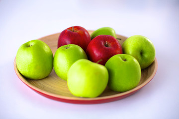 Fresh autumn vegetables on a white background