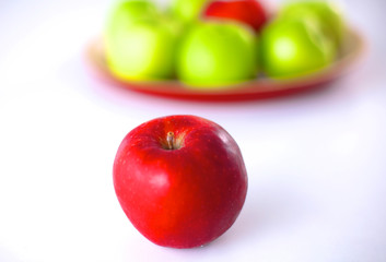 Fresh autumn vegetables on a white background