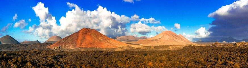 spectacular nature of volcanic Lanzarote. Canary islands