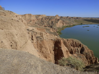 Fototapeta premium Barrancas de Burujón, un paisaje de naturaleza fascinante de la provincia de Toledo