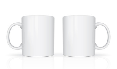 Realistic mug mock up 