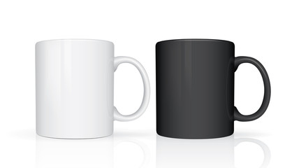 Realistic mug mock up 