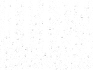 transparent drop on a white background