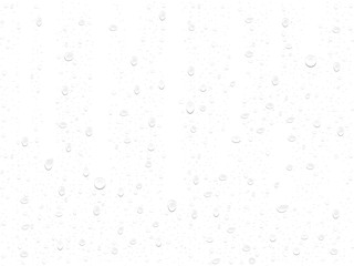 transparent drop on a white background