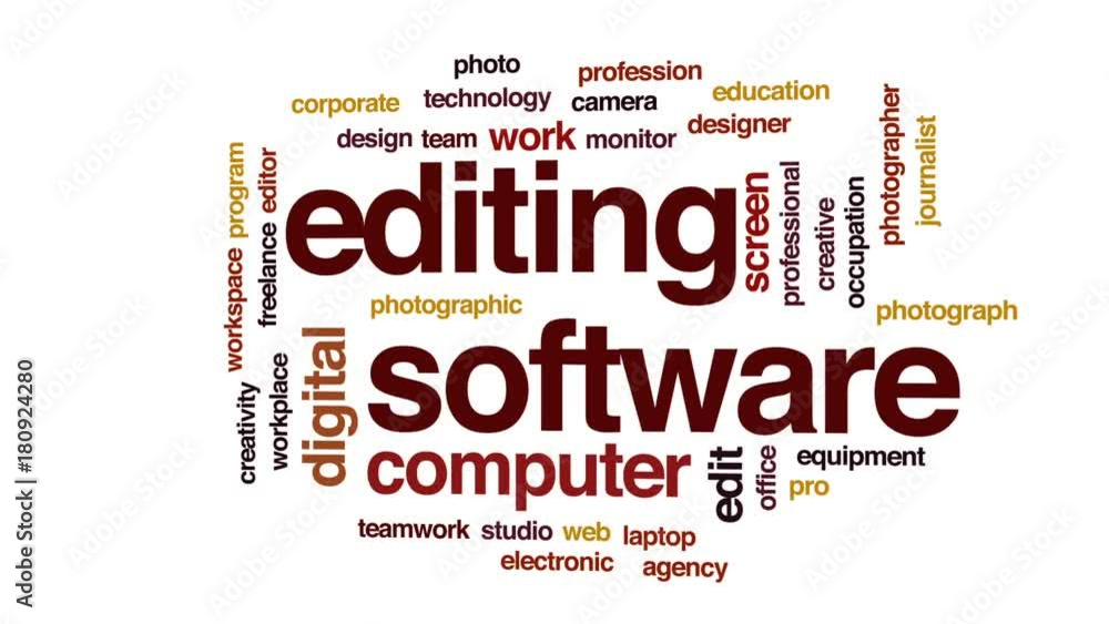 Poster editing software animated word cloud, text design animation.