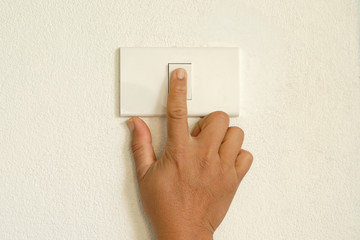finger press turn on/off lighting switch