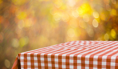 Empty table background