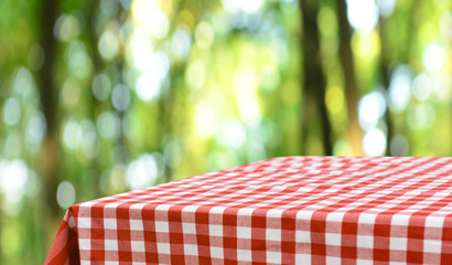 Empty table background