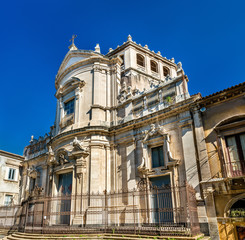 Fototapeta na wymiar Church of San Giuliano in Catania - Sicily, Italy