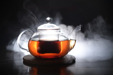 kettle with tea