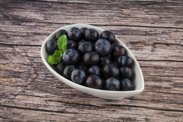 Blueberries and strawberries