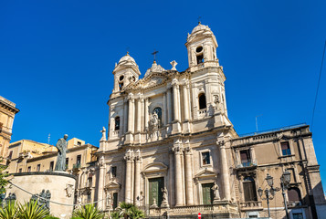 Fototapeta na wymiar Saint Francis Church in Catania, Sicily