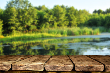 Fototapeta premium Empty table background