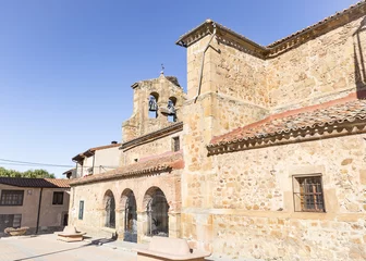 Fototapete Monument San Juan Bautista parish church in Garray, province of Soria, Spain
