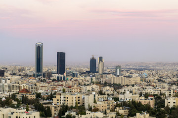 Obraz premium Abdali area the new downtown of Amman - Amman skyline