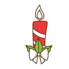christmas candles decorative icon