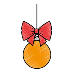 christmas ball hanging icon