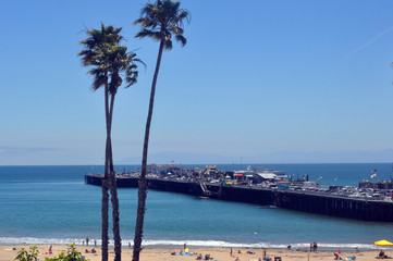 Santa Cruz Wharf in California