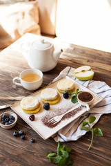 desserts curd pancakes