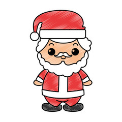 cute santa claus kawaii character