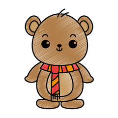 cute bear teddy kawaii character