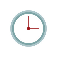 Wall clock isolated icon vector illustration graphic design