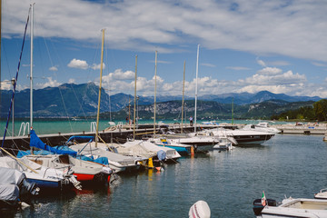 Fototapeta na wymiar Lago di Garda, Lazise, Gardasee