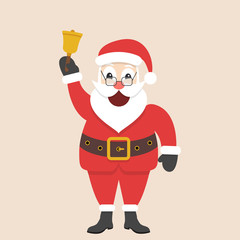 Santa holding bell