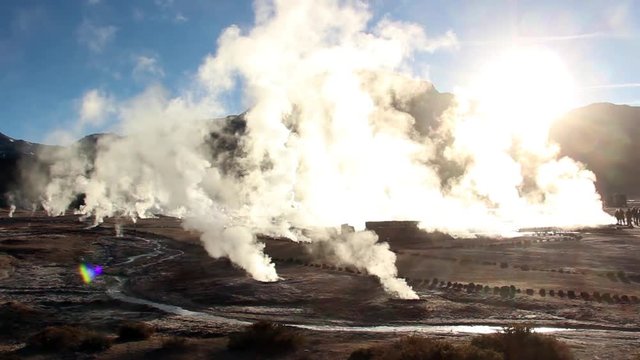 Geysers del Tatio, in the Atacama Desert, Chile